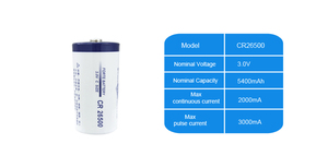 แบตเตอรี่ลิเธียม CR26500 Forte 3.0V 5400mAh แบตเตอรี่ไม่สามารถชาร์จได้ - Product Image 2