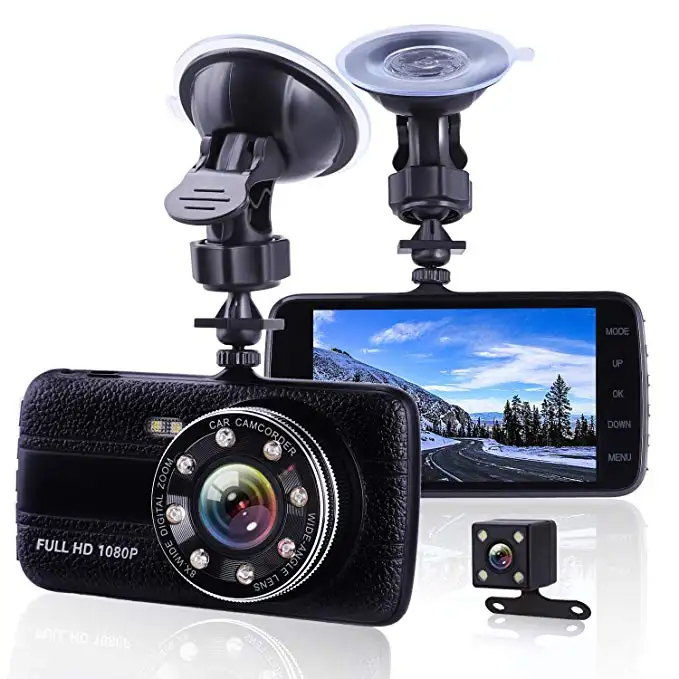 Giappone Night vision Full Hd 1080p Dash Cam 4.0 pollici dual lens auto scatola nera dash cam 1080p DVR