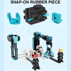 875 Uds STEM programación educativa bloques de construcción juguete montaje científico brazo robótico inteligente ingeniería kits de bloques de construcción