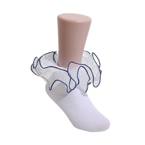 Çocuk yeni kısa ekip çorap renkli üç boyutlu dantel kelebek desen prenses tarzı anti-bakteriyel özelliği - Product Image 5
