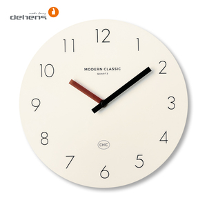 Bắc Âu hiện đại 12 inch thạch anh Đồng hồ treo tường MDF gỗ <span class=keywords><strong>Acrylic</strong></span> kim thiết kế hiển thị biểu tượng tùy chỉnh trang trí nhà cho phòng khách - Product Image 1