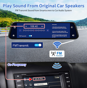 High Quality 9.66'' Wireless Carplay Car Streaming Media Dvr Wireless Mirror Link for <strong>Android</strong> Auto IOS - Product Image 5