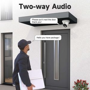 HK OEM <strong>5MP</strong> <strong>Ip</strong> <strong>Camera</strong> Poe Active Deterrence Turret Outdoor Security <strong>Camera</strong> IP67 Two-Way Audio Color Vision 98ft, 2.8mm Full Metal - Product Image 5