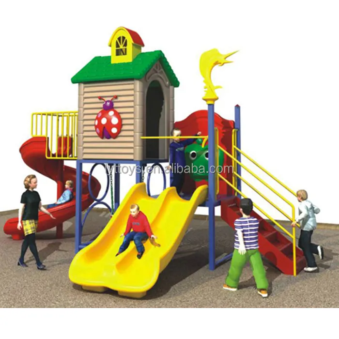 Attrezzature per interni per bambini scivoli in plastica parco giochi all'aperto in vendita