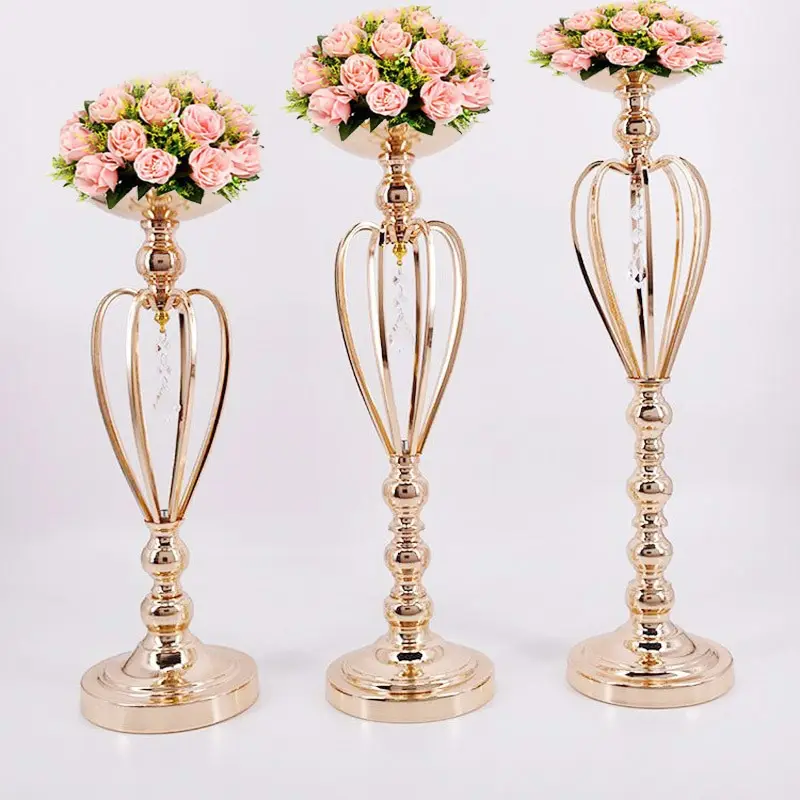 Vase à fleurs en forme de trompette, 10 pièces, 2019 pièces, centre de table pour mariage, décorations