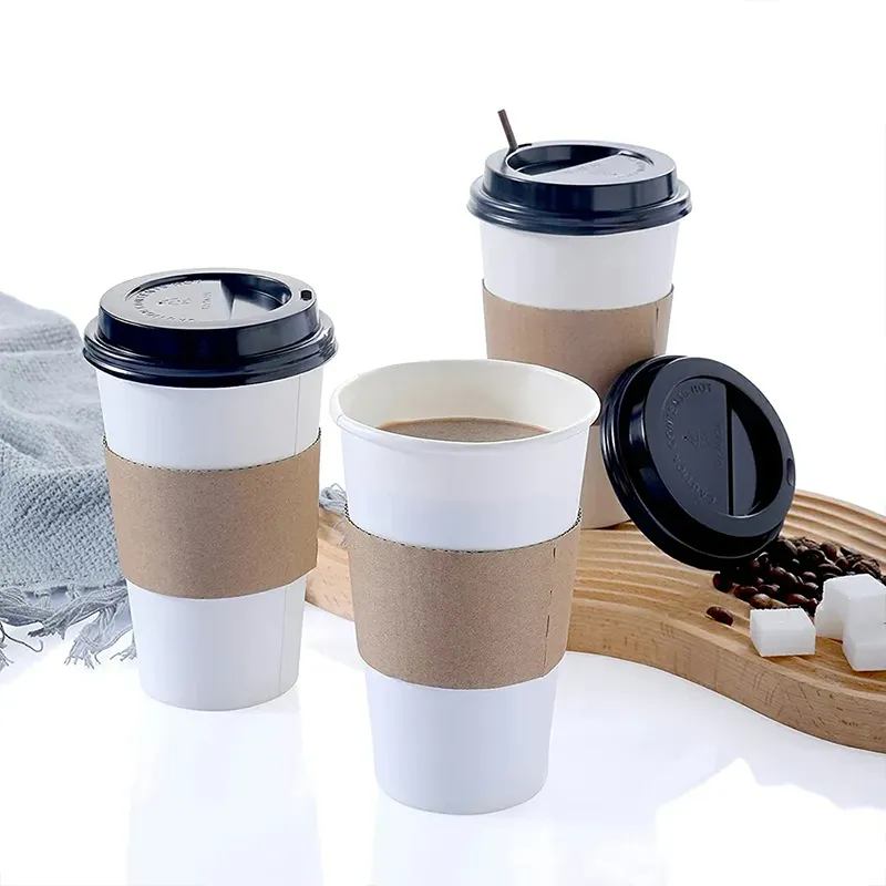 Cấp thực phẩm bụi và rò rỉ bằng chứng cốc cà phê nắp vòng nóng và lạnh uống bột giấy nhiệt độ cao liddisposable ly cà phê có nắp đậy