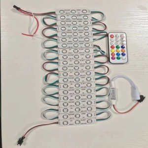 มินิ 3SMD นําโมดูล RGB ฉีดรีโมทคอนโทรล IP65 ไล่สีเต็มรูปแบบ SMD5050 RGB Led โมดูล - Product Image 1