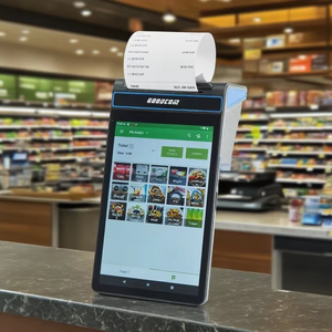 Goodcom 8インチAndroidハンドヘルドPOS 80mmサーマルプリンターとバーコードスキャナー付き - Product Image 1