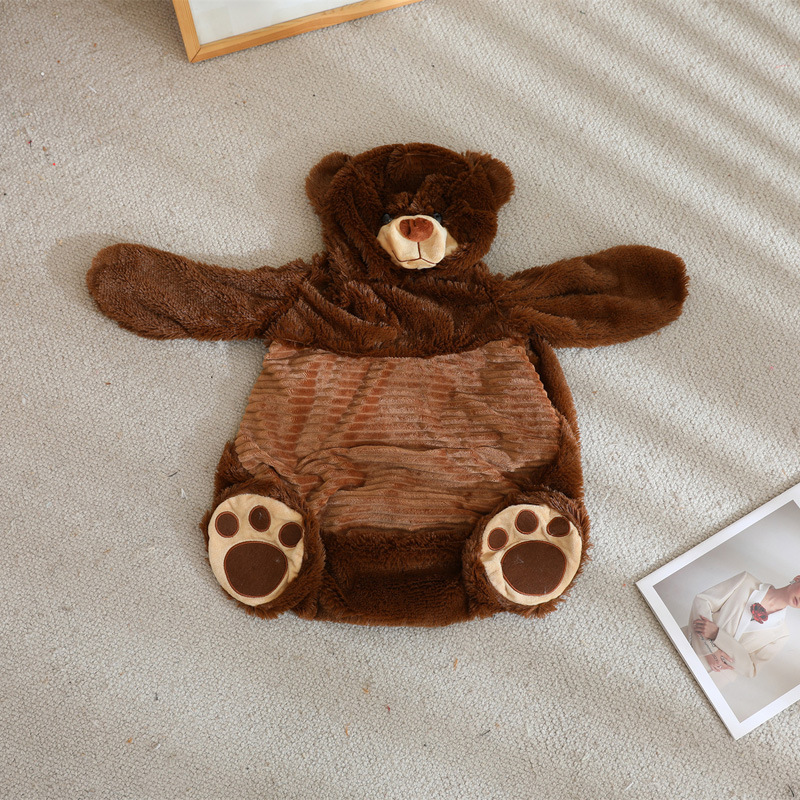 Dark brown bear skin shell