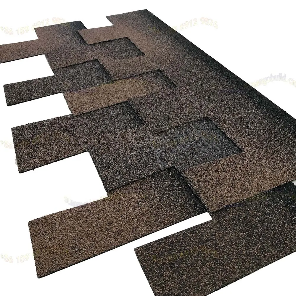 Matériaux de toiture imperméables bardeaux d'asphalte de forme spéciale colorée tuiles feutre d'asphalte bardeaux Tegola Tetto Di Bitume
