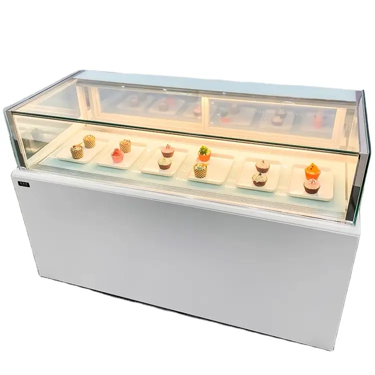 Congélateur vertical affichage de gâteaux de crème glacée vitrine de gâteaux sur le refroidisseur/congélateur de comptoir