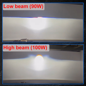 Yhkoms Chất lượng cao MK100 100W đôi phản quang Ly 3 inch Led Đèn Pha <span class=keywords><strong>H4</strong></span> H8 ống kính hai tròng máy chiếu xe Led Đèn Pha 6000K - Product Image 4