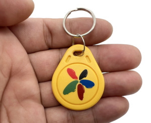 Program URL HF 13.56MHZ RFID Key Tags NFC Keychains QR <strong>Code</strong> Customized logo Access Control Rfid Key Fob T5577 Copyable Keyfobs - Product Image 3