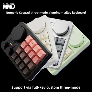 MMD KM16Pro Aluminum Alloy <strong>Keyboard</strong> <strong>Numeric</strong> <strong>Keypad</strong> with Knob Tri-mode Wireless Hot-swap RGB for Financial Accounting Support VIA - Product Image 3