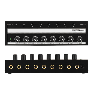 Mini amplificador de audio estéreo ultracompacto de 8 canales con adaptador de corriente amplificador de auriculares amplificador de audio - Product Image 2