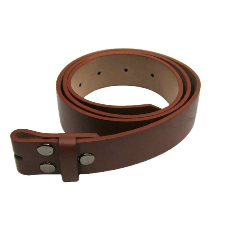 Nuovo design moda uomo Snap on Brown OEM cintura da donna cinturini in pelle pu