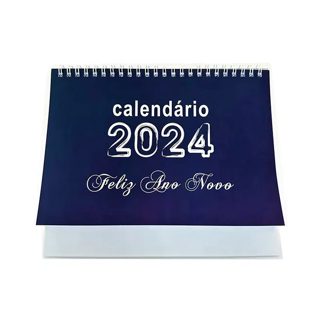 2024 स्पेनिश कस्टम मुद्रण डेस्कटॉप कैलेंडर डेस्क आगमन कैलेंडर टेबल कैलेंडर