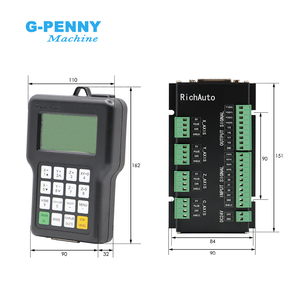 RichAuto-controlador de movimiento DSP A11 CNC, controlador original de 3 ejes, versión en inglés para máquina enrutadora CNC
