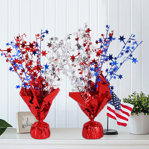 ใหม่วันอิสระ u.s. ตกแต่งพลาสติกสี่ของ july สามดาว DIY อุปกรณ์ตกแต่งโต๊ะลูกโป่งสำหรับงานเลี้ยง - Product Image 2