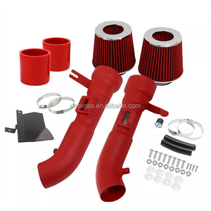 Soğuk HAVA GİRİŞİ sistemi kısa ram emme Nissan emme borusu kiti & hava filtresi Nissan 370Z Infiniti Infiniti uzun tüp başlıkları için uyar - Product Image 1