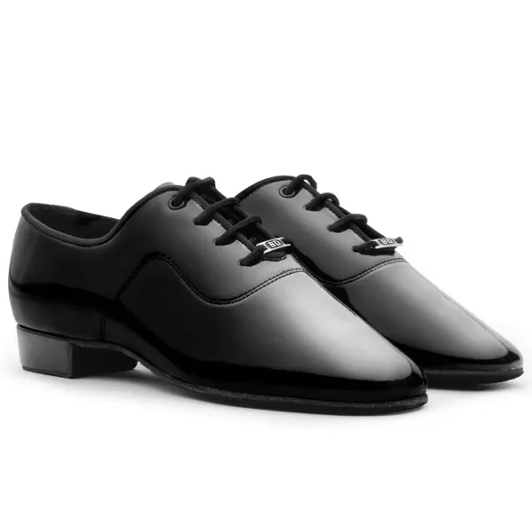 Blooming 13151 Boys High-end Black Patent Leather Ballroom Standard Latin Dancing Shoes