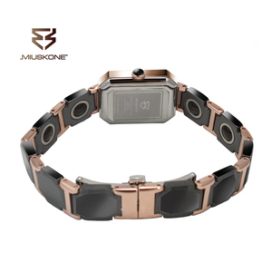 SPARKTIME yeni kare bayanlar seramik İzle Jeju volkanik Mineral taş kayış benzersiz küçük arama yüksek kaliteli saat - Product Image 5