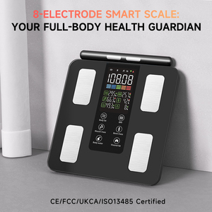Yolanda Mới Lớn Màn Hình Màu Hiển Thị 8 Điện Cực Thông Minh Cơ Thể Chất Béo Quy Mô Chính Xác Cảm Biến 50 Cơ Thể Số liệu - Product Image 6