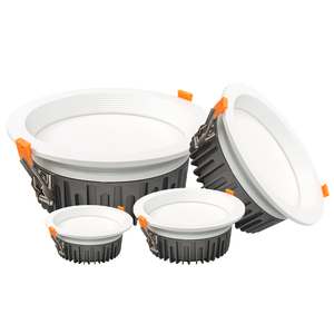 Led tavan lambası SMD Led Downlight alüminyum gömme kısılabilir büyük boy 8 inç kesme 200mm IP65 ROHS Ce gömülü EMC işık - Product Image 6