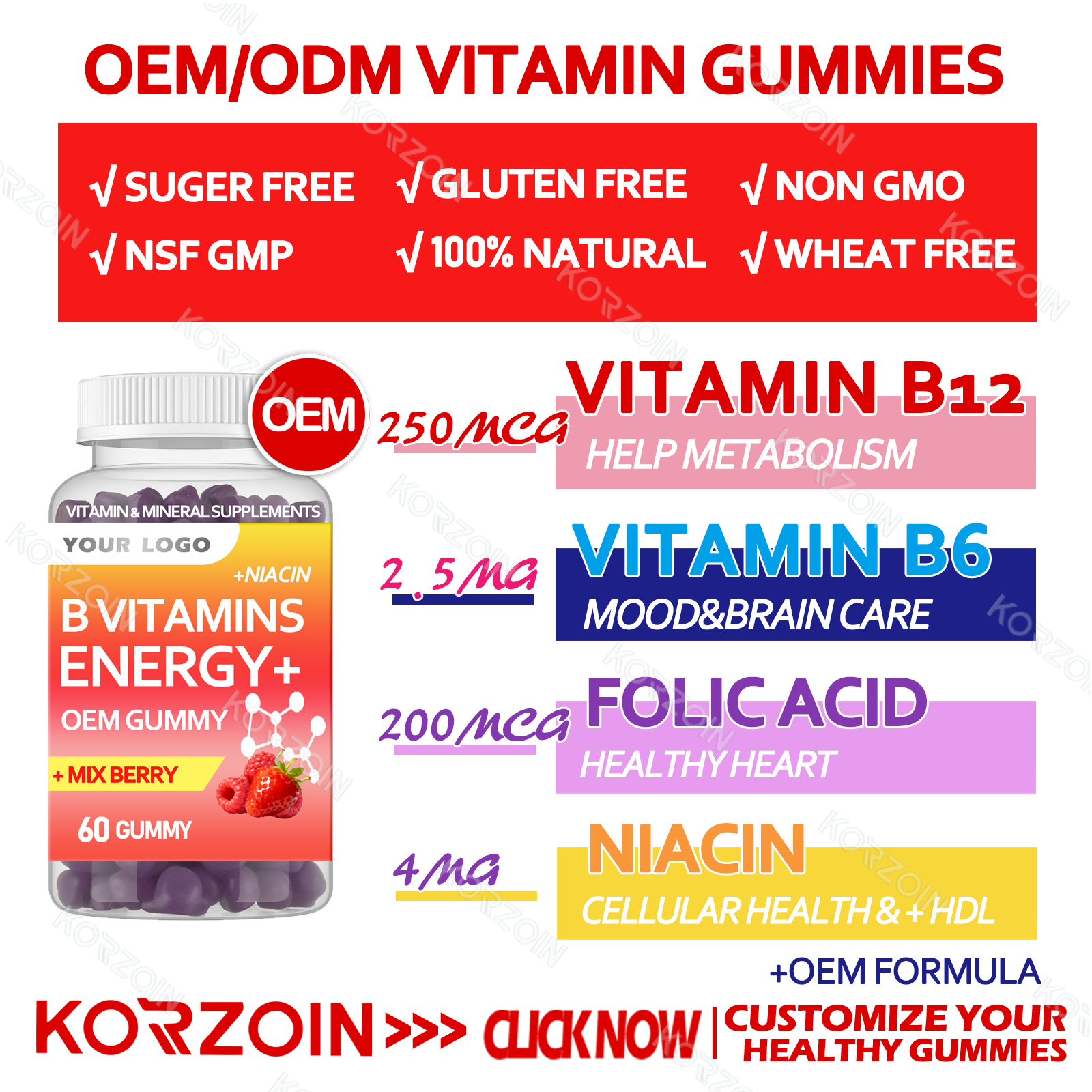 11# OEM ENERGY B VITAMINAS