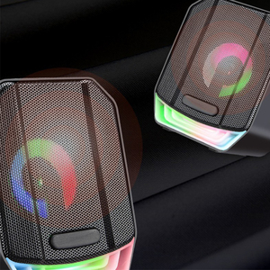 Cable de Audio USB para ordenador portátil, Mini altavoz de Audio portátil con iluminación LED RGB, barra de sonido para fiesta FM AM, fuente de alimentación de CA - Product Image 3