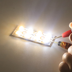 Özelleştirilmiş 8w/12w 6*2.8cm kare PCB ışık kurulu LED aydınlatma aksesuarları PCB kartı DC12V - Product Image 2