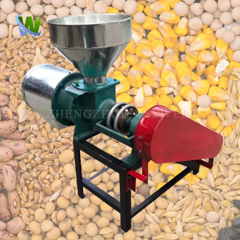 منتج سحق الحبوب المخروطية التجارية على نطاق صغير ، مطحنة الذرة ، آلة طحن عملية الطحن