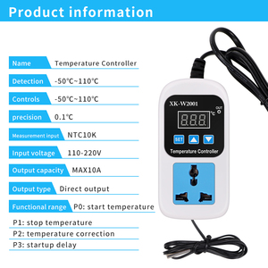 Controlador de temperatura digital con sensor, controlador de temperatura preciso con control de temperatura, novedad de 2017