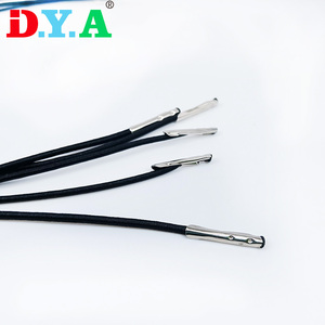 カスタマイズ仕様シルバー弾性有刺鉄線コードストレッチループバンドメタルエンドDIY用 - Product Image 6