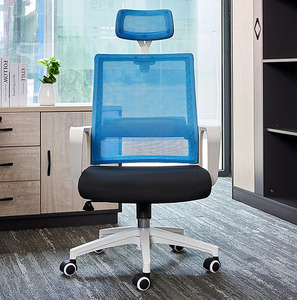 Chairs can <strong>be</strong> customized in color office work mesh <strong>Swivel</strong> chair with headrest - Product Image 3