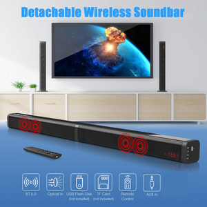 2.0CH Detachable Ultra-スリムTVサウンドバーと180W最大出力電力Wirelessサウンドバーホームシアター用 - Product Image 4