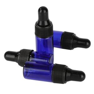 在Stockl 1毫升2毫升3毫升蓝色精油玻璃滴管瓶样品瓶，用于带移液器的化妆品罐 - Product Image 4
