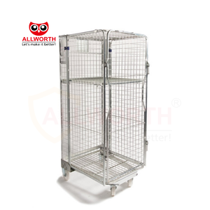 Quick <strong>Unloading</strong> Versatility Easily Foldable 3-4 Sided Steel Material Large <strong>Loading</strong> Capacity Roll <strong>Container</strong> - Product Image 1