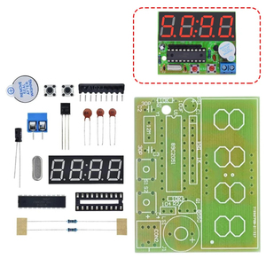 STC12C2052AD Digital LED <strong>Display</strong> 4 Bits Electronic <strong>Clock</strong> Electronic Production Suite DIY Kit 0.56 Inch Red Two Alarm - Product Image 1