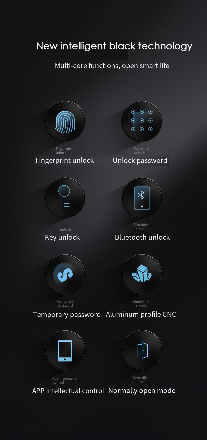 door lock guangdong*hyh hardware adobe master collection electronics locks ttlock finger print door lock