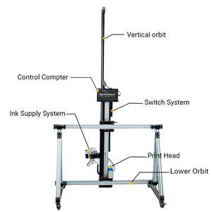 AI New Design 2 in 1 Wall Floor <strong>Printer</strong> Ceiling <strong>Printer</strong> Grand Format <strong>9600</strong> Dpi High Accuracy Direct to Mural Art Printing - Product Image 2