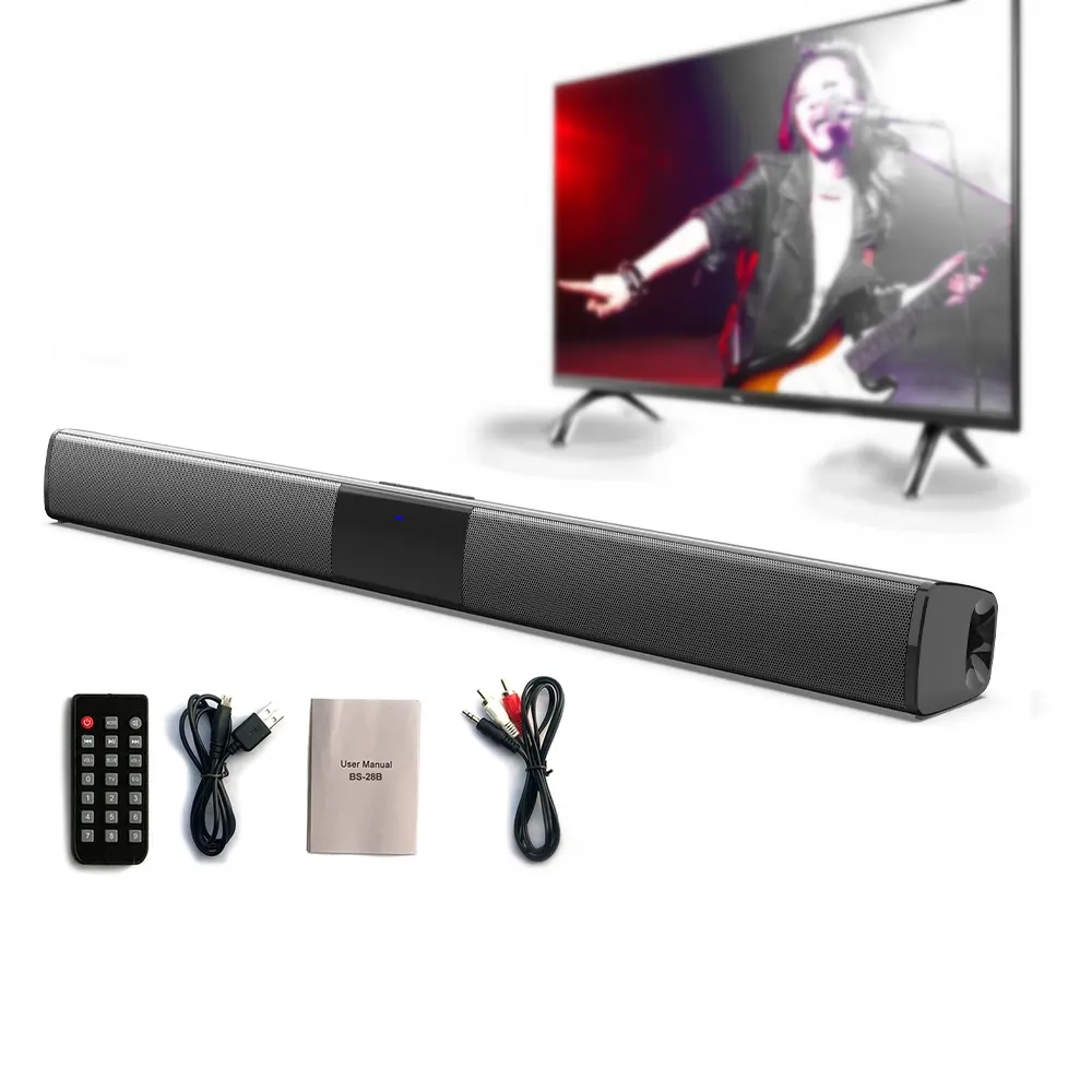 Barre sonore de haute qualité étanche sous woofer barre de son pour tv stéréo sans fil tv barre de son haut-parleur pour tv