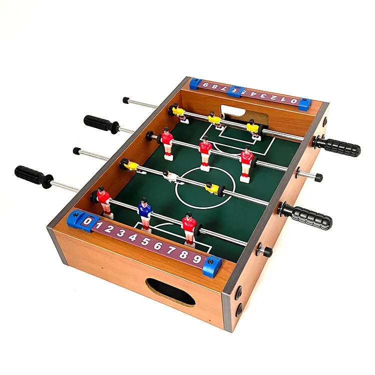 Niños fútbol interior deporte juguetes madera futbolín juego de mesa Mini futbolín para niños logotipo personalizado caja de Color Unisex 1KG