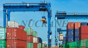 Container <strong>Loading</strong>,unloading,handling,and Stacking with Spreader Diesel Driven <strong>Double</strong> Girder 45t RTG Crane