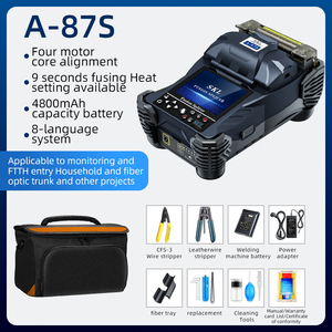 Fusion Splicer A87S Black Welding Machine Automatic Optical Fiber Splicing Machine with VFL Skl 87s - Product Image 5