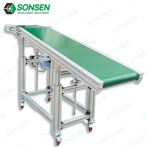 Rampa con plataforma pequeña, máquina transportadora de línea de montaje, cinta de carga pequeña, mesa de empalme, transportador de escalada - Product Image 1
