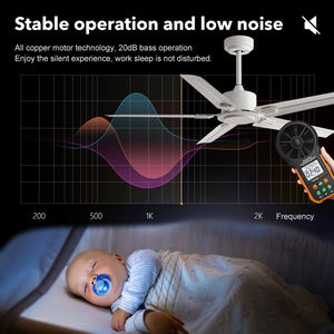 السعر المنخفض الجملة قوي الرياح امدادات الكهربائية التحكم عن بعد الحديثة الزخرفية مروحة سقف - Product Image 4