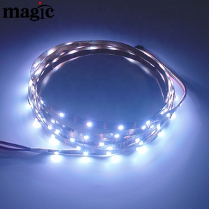 スマート5050 RGB 150 LED 16.4ftバックアップデータDAT1 DAT2 12Vアドレス可能WS2815 LEDストリップ - Product Image 4