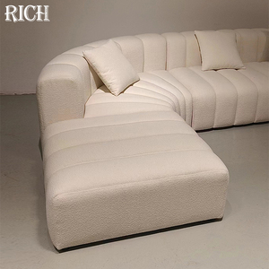 <span class=keywords><strong>Sofa</strong></span> sudut Putih bentuk U dengan Modular minimalis modis terlaris untuk rumah Villa ruang tamu Hotel aula acara - Product Image 6