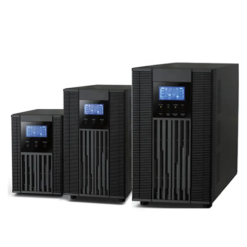 1 kva ups 800W ile harici pil, mikroişlemci kontrolü güç yedekleme ve koruma UPS düşük fiyata çevrimiçi
